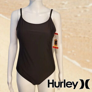 Hurley | Ladies' Swimsuit| One Piece | UPF 50+ Sun Protection | Black | NWT